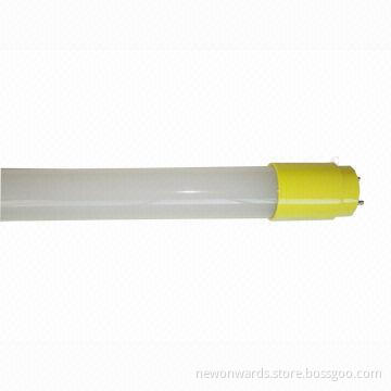 Yellow Full PC T8 LED Tubes, 18W Power, 1,800-1,900lm, Sized 26 x 1,200cm